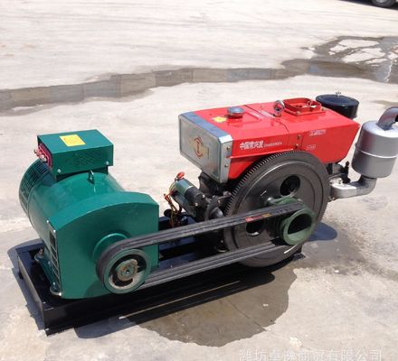 10KW Water Cooled Single Cylinder Diesel Engine Changchai GF1-20KW Diesel Generator