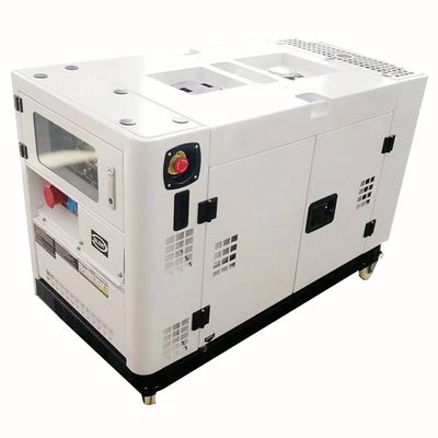 1 12KW Silent Type 2-Cylinder Air-cooled Portable Diesel Generator with ATS for Ghana