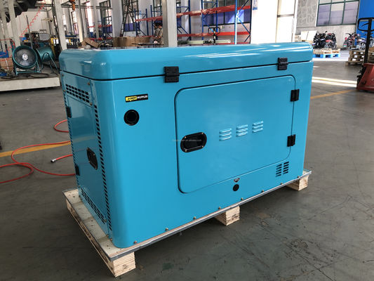1 12KW Silent Type 2-Cylinder Air-cooled Portable Diesel Generator with ATS for Ghana