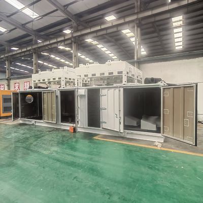 Power Station Site Natural Gas Generator 600-1200kw 50HZ/60HZ English Control System