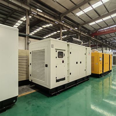 750KVA Silent Type Diesel Generator Set 100% Copper Brushless Alternator IP23 Protection Class
