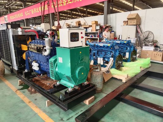 Electrical Start 60kw Water Cooled Natural Gas Generator Set 75kva by CNG PLG and Biogas