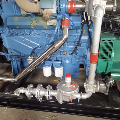 Electrical Start 50kw Biogas CNG LNG LPG Methane Generator with CHP Waste Heat Recovery